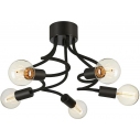 Lampa sufitowa loft regulowana Medusa V Czarna Markslojd do kuchni, salonu i sypialni.