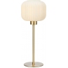 Dekoracyjna Lampa stołowa szklana Sober 15 biało-mosiężna Markslojd do sypialni i salonu