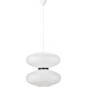 Lampa wisząca z abażurem Dual 60cm biała Markslojd