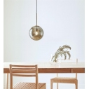 Lampa wisząca szklana kula Dione 25cm dymiona Markslojd