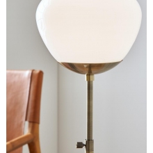 Lampa stołowa szklana Rise biały/antyczny Markslojd