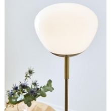Lampa podłogowa szklana Rise biały/antyczny Markslojd