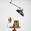 Lampa sufitowa na wysięgniku Melos 36 czarno-złota Aldex