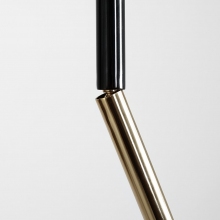 Lampa sufitowa glamour czarno-złota tuba Stick Aldex