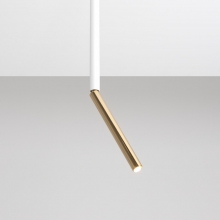 Lampa sufitowa glamour Stick Long biało-złota Aldex Aldex