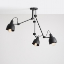 Lampa sufitowa potrójna na wysięgnikach Aida czarna Aldex