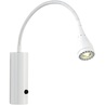 Kinkiet minimalistyczny z włącznikiem Mento LED Biały Nordlux do sypialni, salonu i przedpokoju.