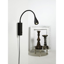 Kinkiet minimalistyczny z włącznikiem Mento LED Czarny Nordlux do sypialni, salonu i przedpokoju.