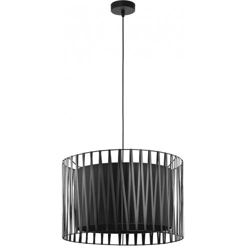 Dekoracyjna Lampa wisząca okrągła Harmony 50 Czarna TK Lighting do salonu, sypialni i poczekalni.