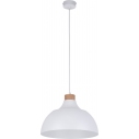 Lampa skandynawska wisząca Cap 33 Biała TK Lighting do sypialni i salonu.