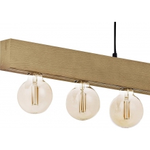 Lampa wisząca drewniana belka Artwood Oak 6 jasne drewno TK Lighting