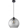Nowoczesna Lampa wisząca szklana kula Cubus Graphite 30 Grafitowa TK Lighting do salonu, sypialni i kuchni.