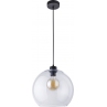 Nowoczesna Lampa wisząca szklana kula Cubus 30 Przeźroczysta TK Lighting do salonu, sypialni i kuchni.