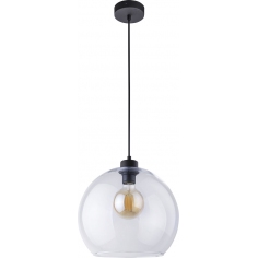 Nowoczesna Lampa wisząca szklana kula Cubus 30 Przeźroczysta TK Lighting do salonu, sypialni i kuchni.