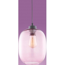 Lampa wisząca szklana Elio 20 Różowa TK Lighting