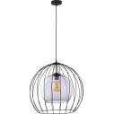 Dekoracyjna Lampa wisząca druciana kula Universo 50 Czarna TK Lighting do salonu, jadalni i sypialni.