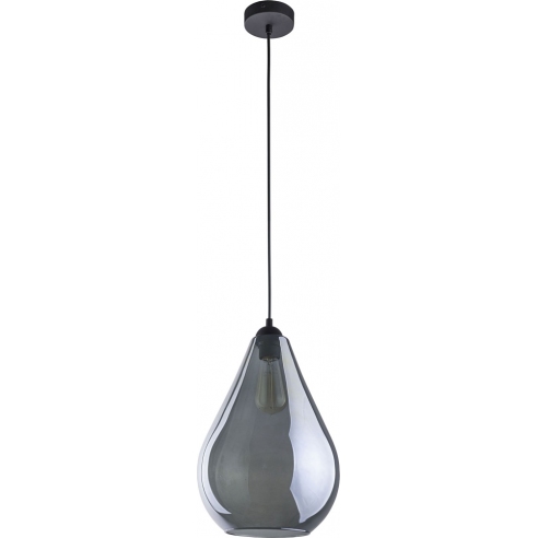 Stylowa Lampa wisząca szklana Fuente 24 Grafitowa TK Lighting do kuchni, salonu i sypialni.