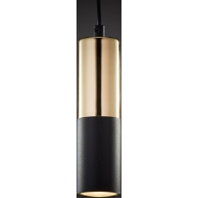 Lampa wisząca tuba glamour Elit 5 czarno-złota TK Lighting
