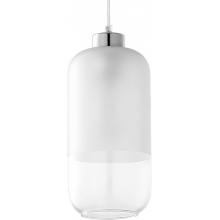 Lampa wisząca szklana Marco 14 biało-srebrna TK Lighting
