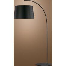 Lampa łukowa podłogowa z abażurem Hang czarna TK Lighting
