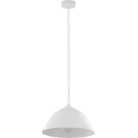 Stylowa Lampa wisząca metalowa Faro 35 biala TK Lighting nad wyspę kuchenną.