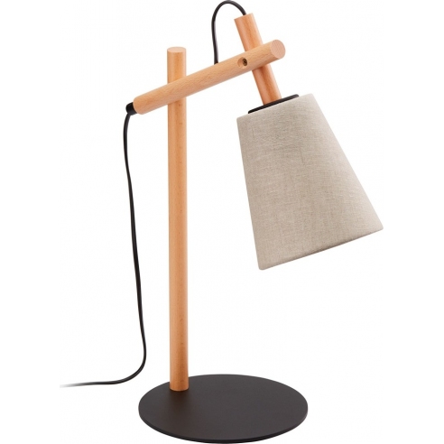 Lampa biurkowa drewniana Vaio naturalna TK Lighting