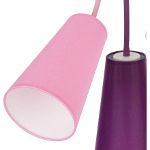 Lampa sufitowa dziecięca Wire Kids III różowo-fioletowa TK Lighting