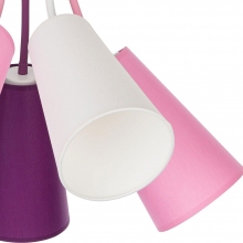 Lampa sufitowa dziecięca Wire Kids V różowo-fioletowa TK Lighting