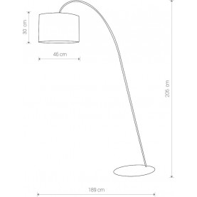Lampa podłogowa ALICE ecru I L 2