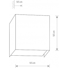 Kinkiet ścienny Cube Srebrny Nowodvorski