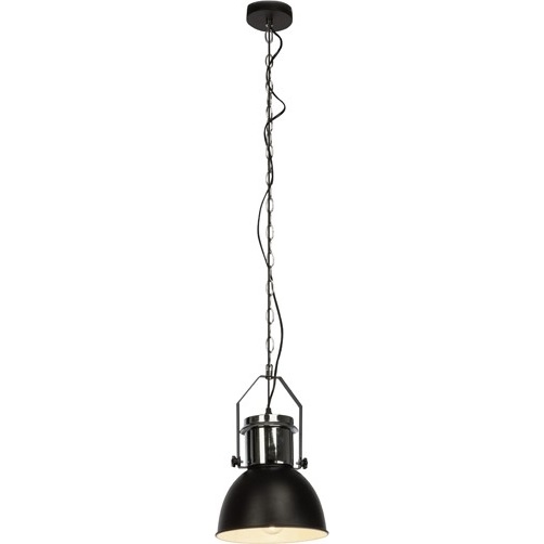 Lampa wisząca Salford czarna/chrom