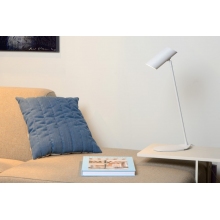Lampa biurkowa minimalistyczna Hester Biała Lucide