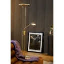 Lampa podłogowa z lampką do czytania Champion-Led Chrom Lucide