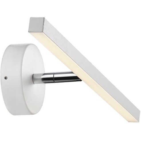 Kinkiet łazienkowy podłużny IP S13 40 LED Biały Dftp nad lustro w łazience.